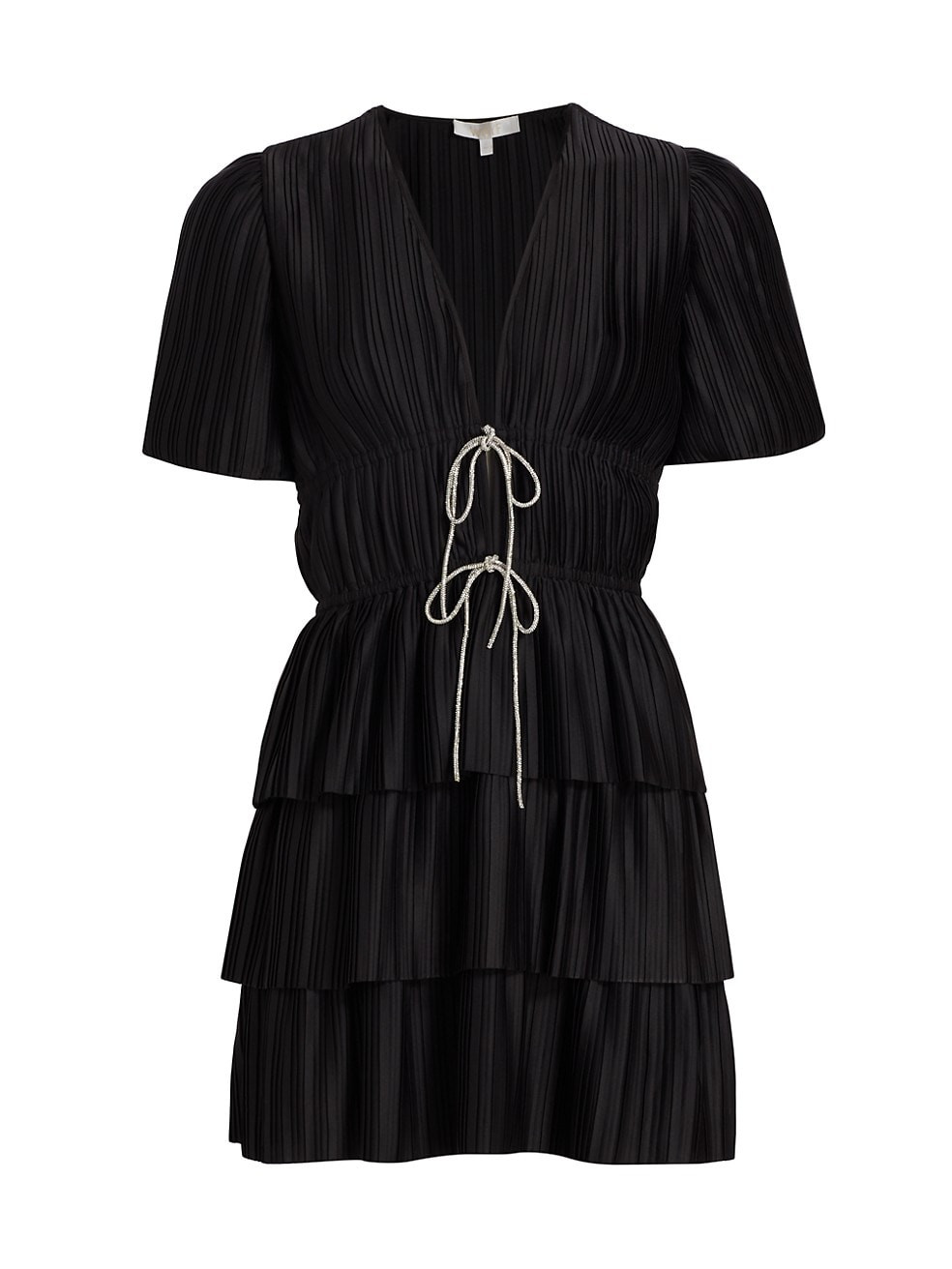 Thinking Of You Pleated Satin Minidress | Saks Fifth Avenue