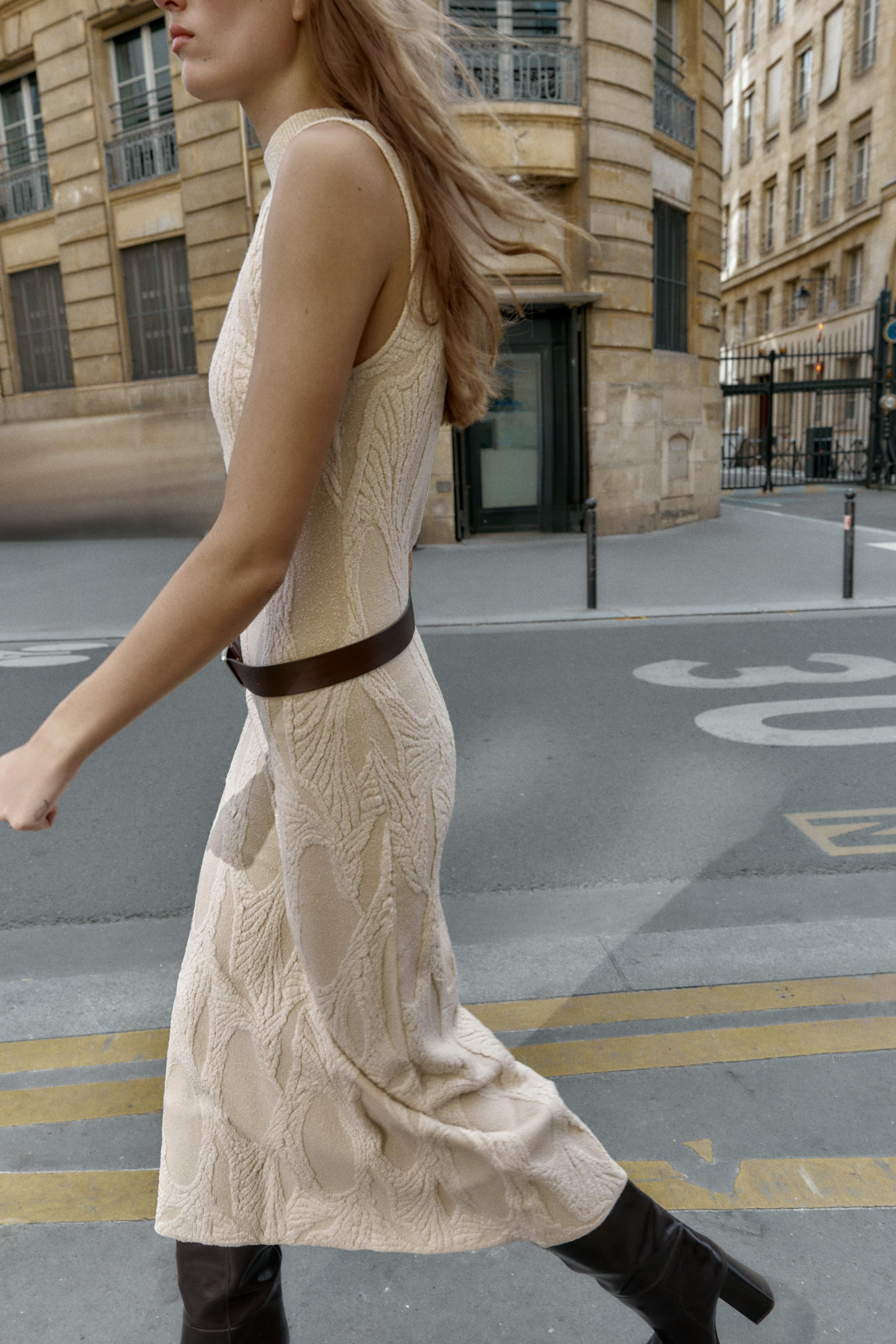 LONG JACQUARD DRESS | Zara US