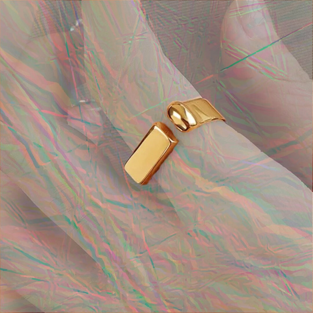 Exclamation Ring 18K Gold Plated Jewelry Stainless Steel Womens Gifts Wedding Gift Friendship Gif... | Etsy (US)