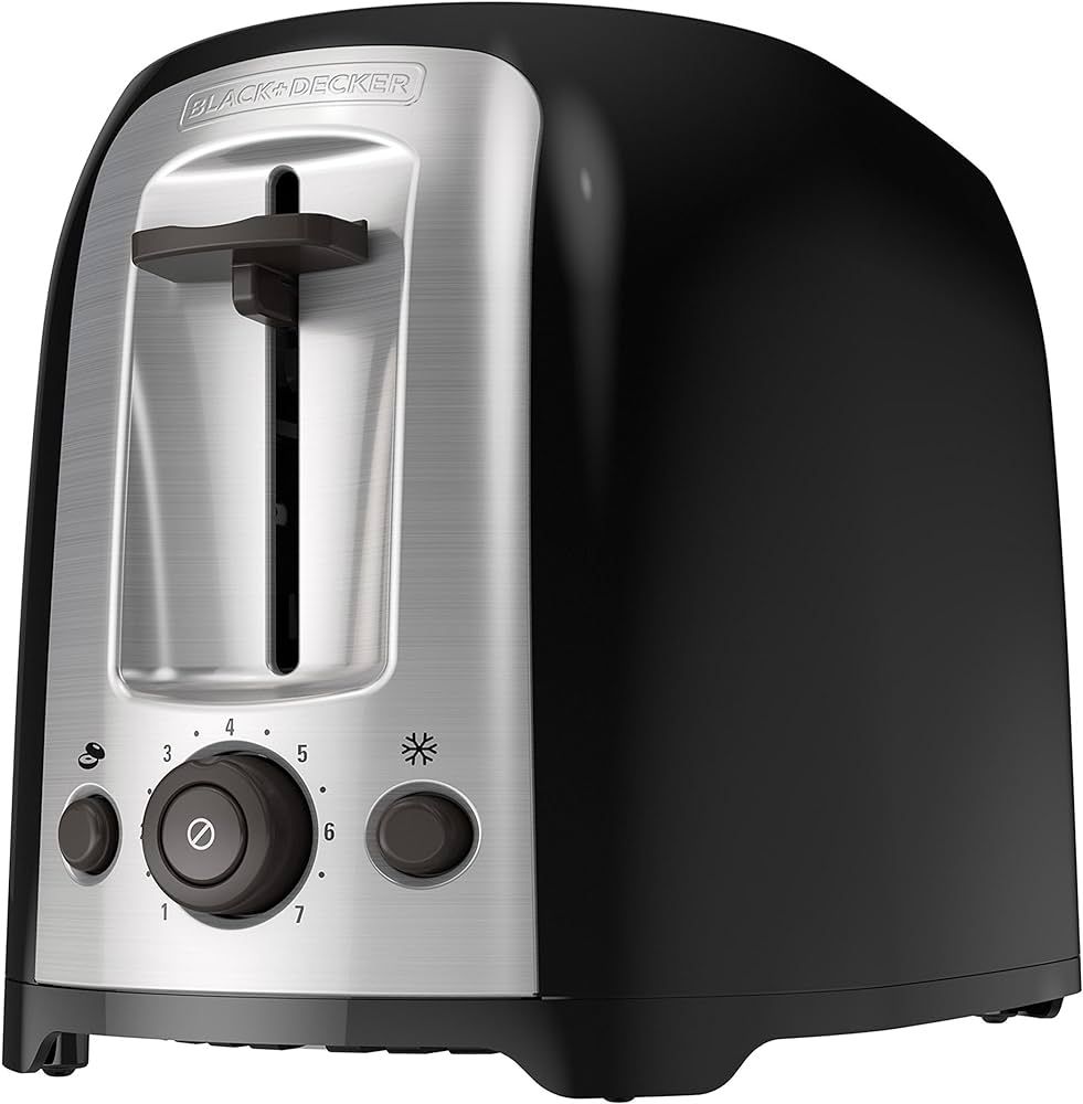 BLACK+DECKER 2-Slice Extra Wide Slot Toaster, Classic Oval, Black with Stainless Steel Accents, T... | Amazon (CA)