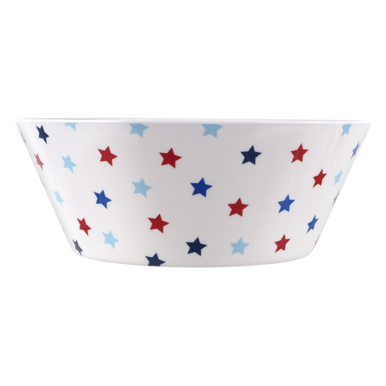 10" Red - White & Blue Patriotic Stars Melamine Bowl by Celebrate It® - Patriotic Party Supplies... | Walmart (US)