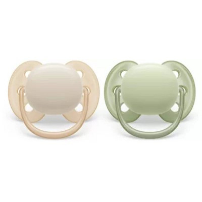 Avent Philips Ultra Soft Pacifier 0-6 Months - Sand/Green - 2pk | Target