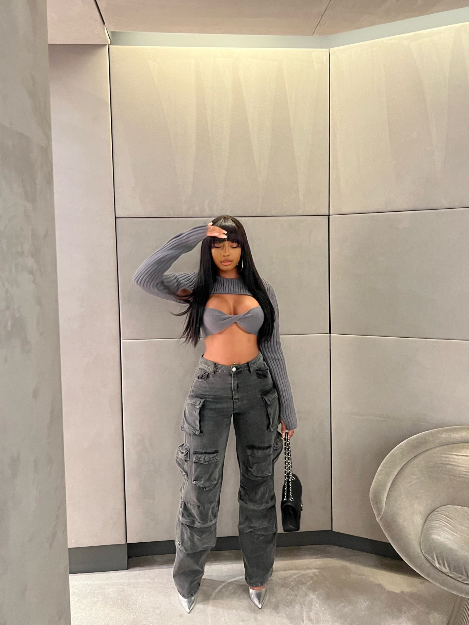 Going out outfit featuring cargos 

#LTKfit #LTKshoecrush #LTKFind