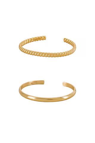 BaubleBar Arlo Cuff Set in Gold from Revolve.com | Revolve Clothing (Global)