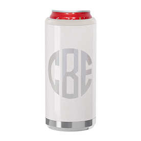 Monogrammed Slim Can Koolie | Marleylilly