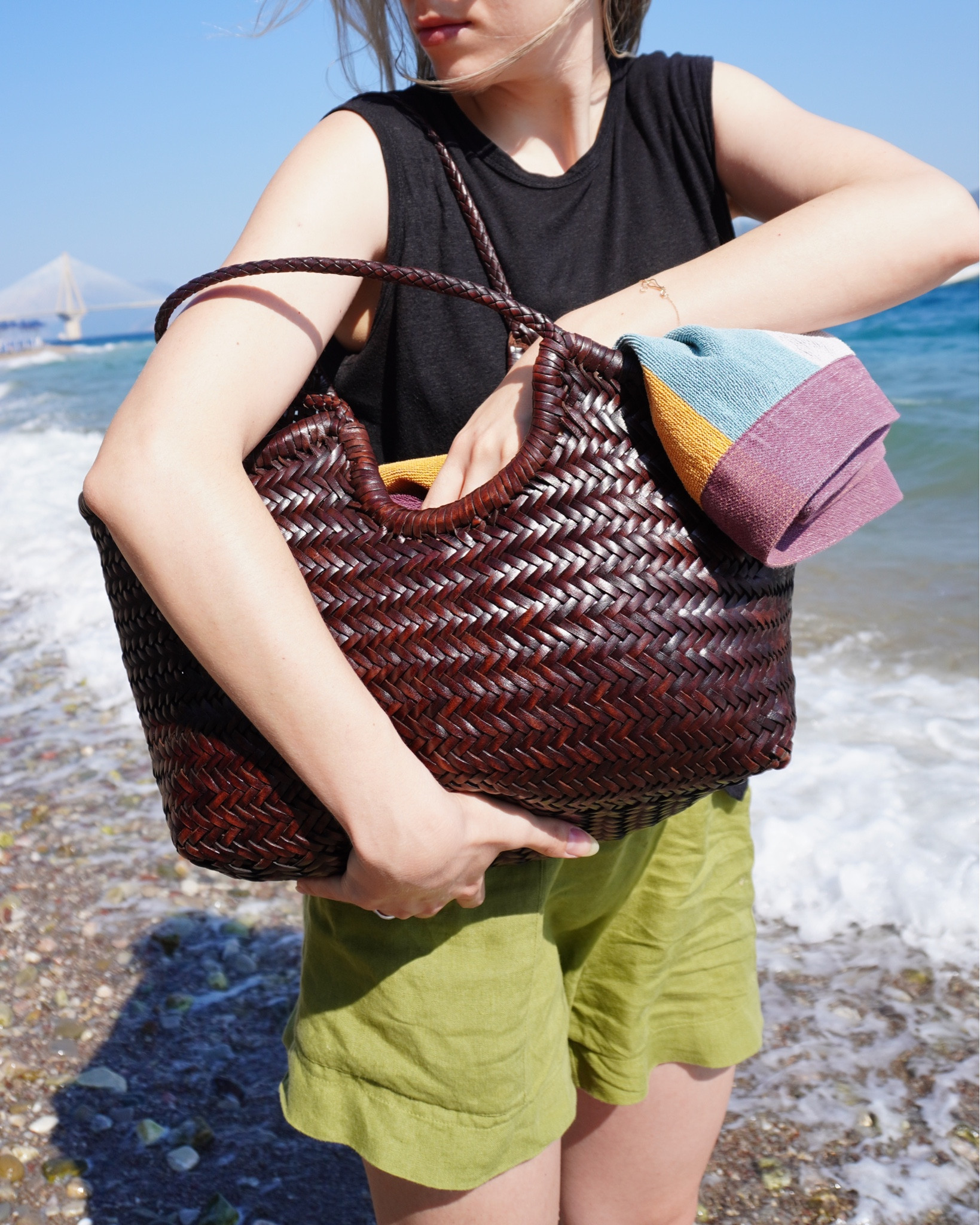 Nantucket interwoven leather tote … curated on LTK