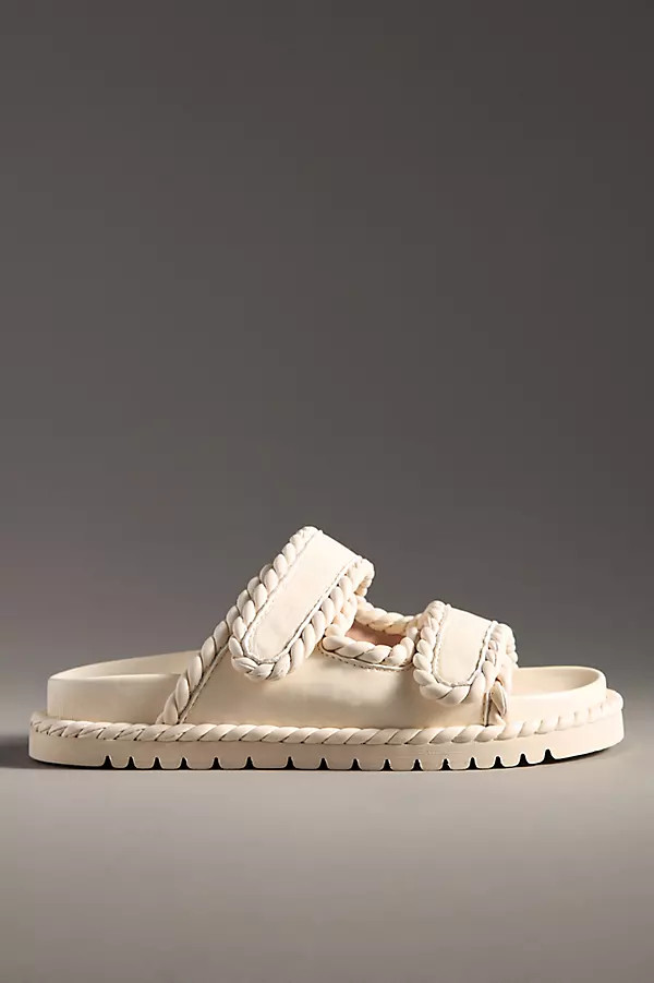 Bibi Lou Lama Braided Velcro-Strap Sandals | Anthropologie (US)