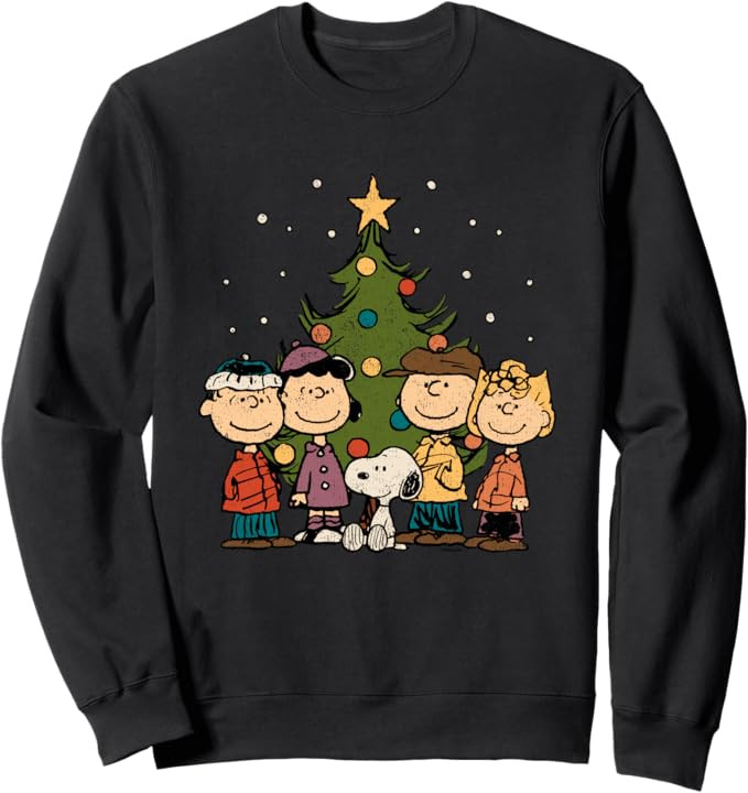Peanuts - Peanuts Christmas Group Sweatshirt | Amazon (US)