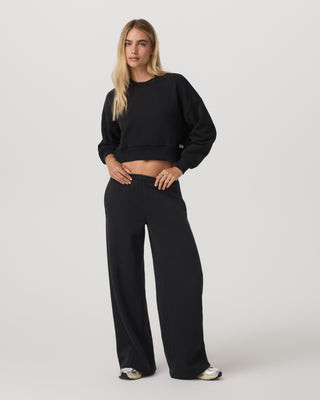 Vuori Restore Ultra Wideleg Sweatpant | Washed Black | XL | Vuori Clothing (US & Canada)