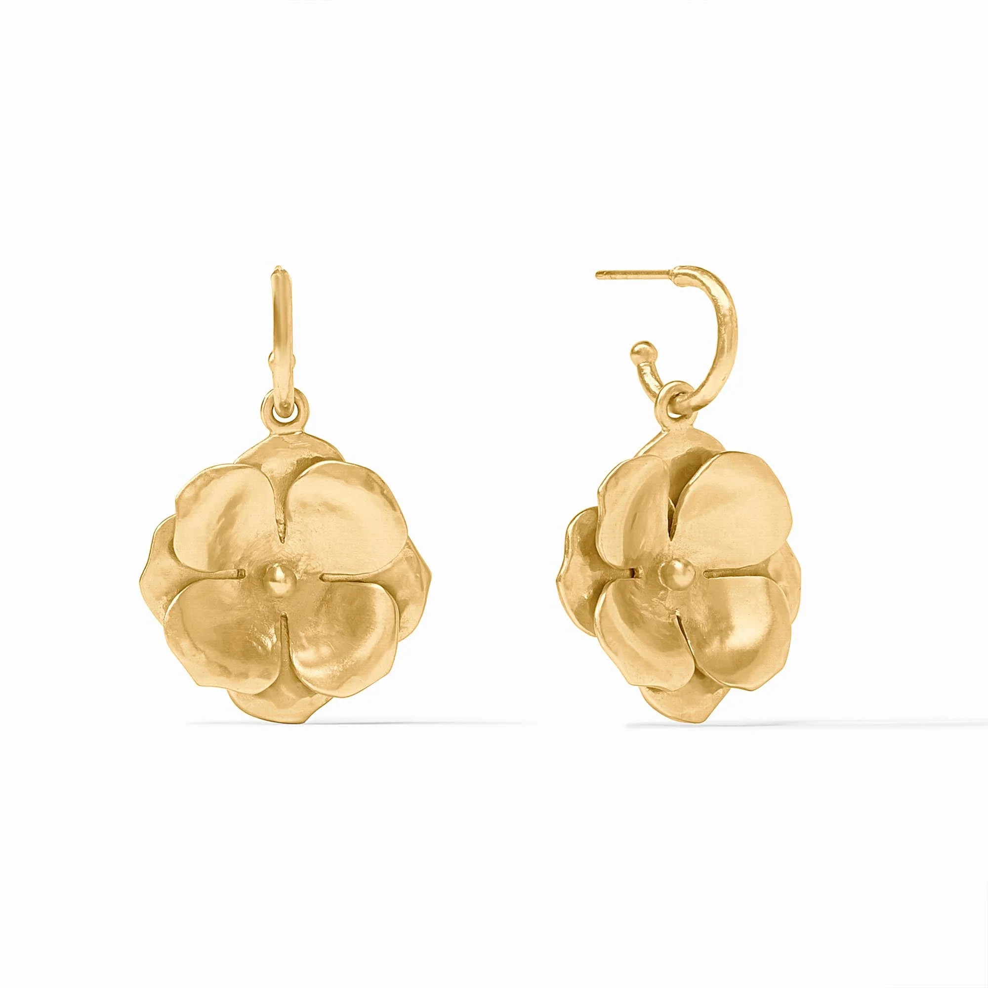 Bloom Gold Hoop & Charm Earring | Julie Vos