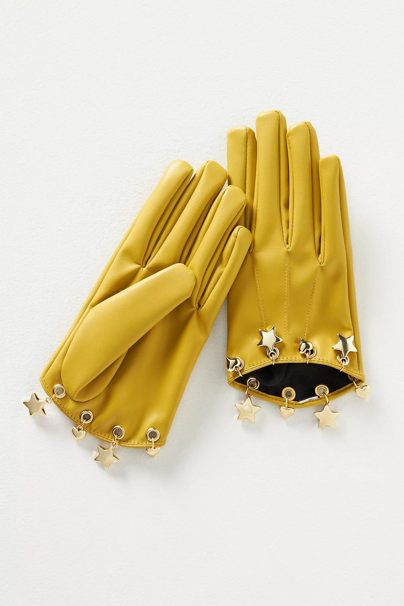 By Anthropologie Faux Leather Charm Gloves | Anthropologie (US)