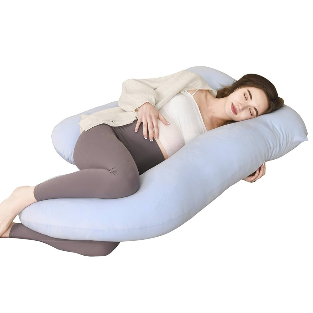 Maternity Pillow for Pregnant Women,57 Inch G-Shape Pregnancy Pillows for Side Sleeping,Relieves ... | Amazon (US)