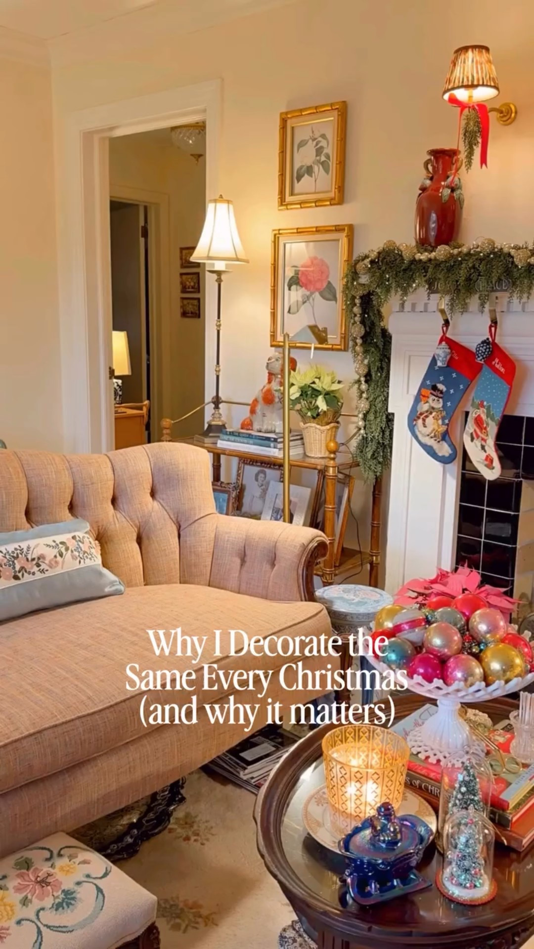 Every December, I find myself reaching for the same ornaments, the same garlands, the same little treasures with worn edges and familiar stories.

Some people switch things up every year, and I love that for them.
 But for me? This is a ritual.

Repeating what I love helps me remember where I’ve been, who I come from, and what makes this season feel like home.

It’s not about recreating the past…It’s about honoring the parts of it that still bring me joy.

If you decorate the same way every year too, you’re in good company.
#storykeeperstyle #vintagechristmas #christmastraditions 
•
•
•
•
•
•
Vintage Decor | Home Inspiration | Collected Home | Traditional Home | Sentimental Style | Curating Joy | The Sentimental Decorator | Joyful Rituals of Home | Sentimental Home | Homes with a Story

#sentimentalhome #thesentimentaldecorator #sentimentalstyle #meaningfulhomedecor