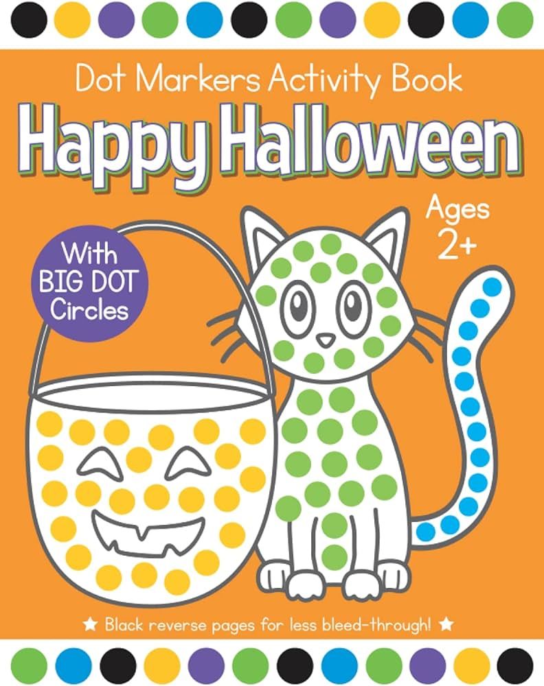 Happy Halloween Dot Markers Activity Book Ages 2+: Easy Toddler and Preschool Kids Paint Dauber C... | Amazon (US)