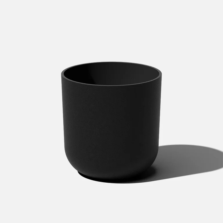 Veradek Mason Series Kona 15" Plastic-Stone Planter - Black | Walmart (US)