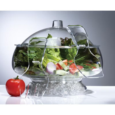 Prodyne Salad On Ice Acrylic Salad Bowl & Servers with Dome Lid | Target