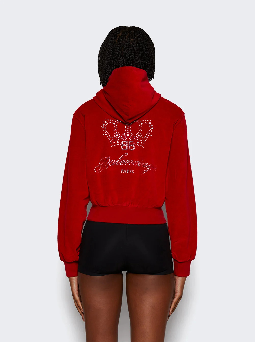 Bb Motel Fitted Zip-Up Hoodie Red | The Webster