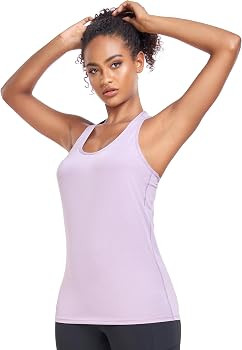 6 or 5 Pack Workout Tank Tops for Women, Athletic Racerback Sports Tank Tops, Compression Sleevel... | Amazon (US)