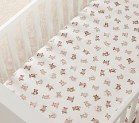 Teddy Bear Crib Fitted Sheet | Pottery Barn Kids