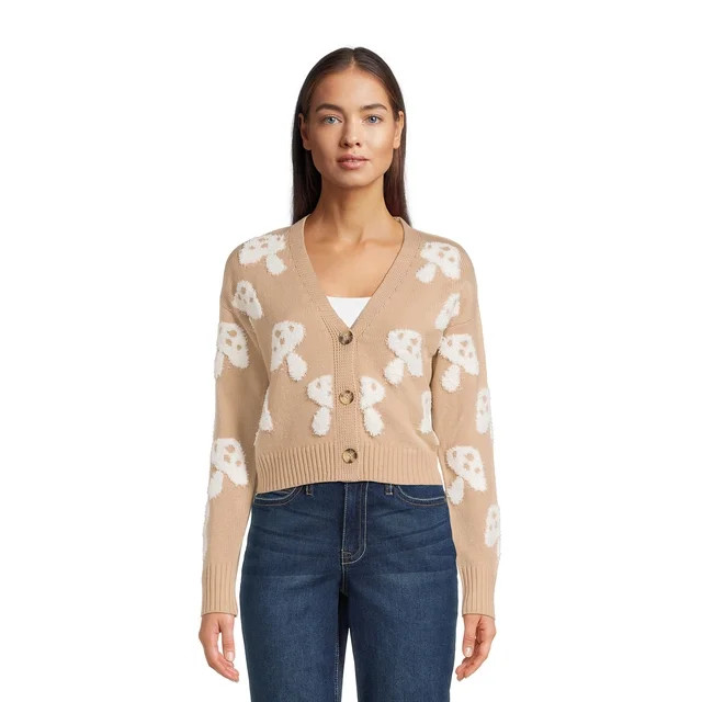 No Boundaries Juniors Novelty Cardigan, Sizes XS-3XL - Walmart.com | Walmart (US)