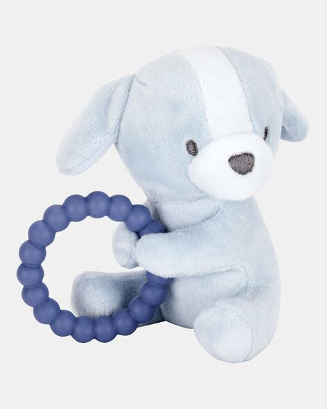 Baby Puppy Plush With Teether - Blue | Carter's Inc