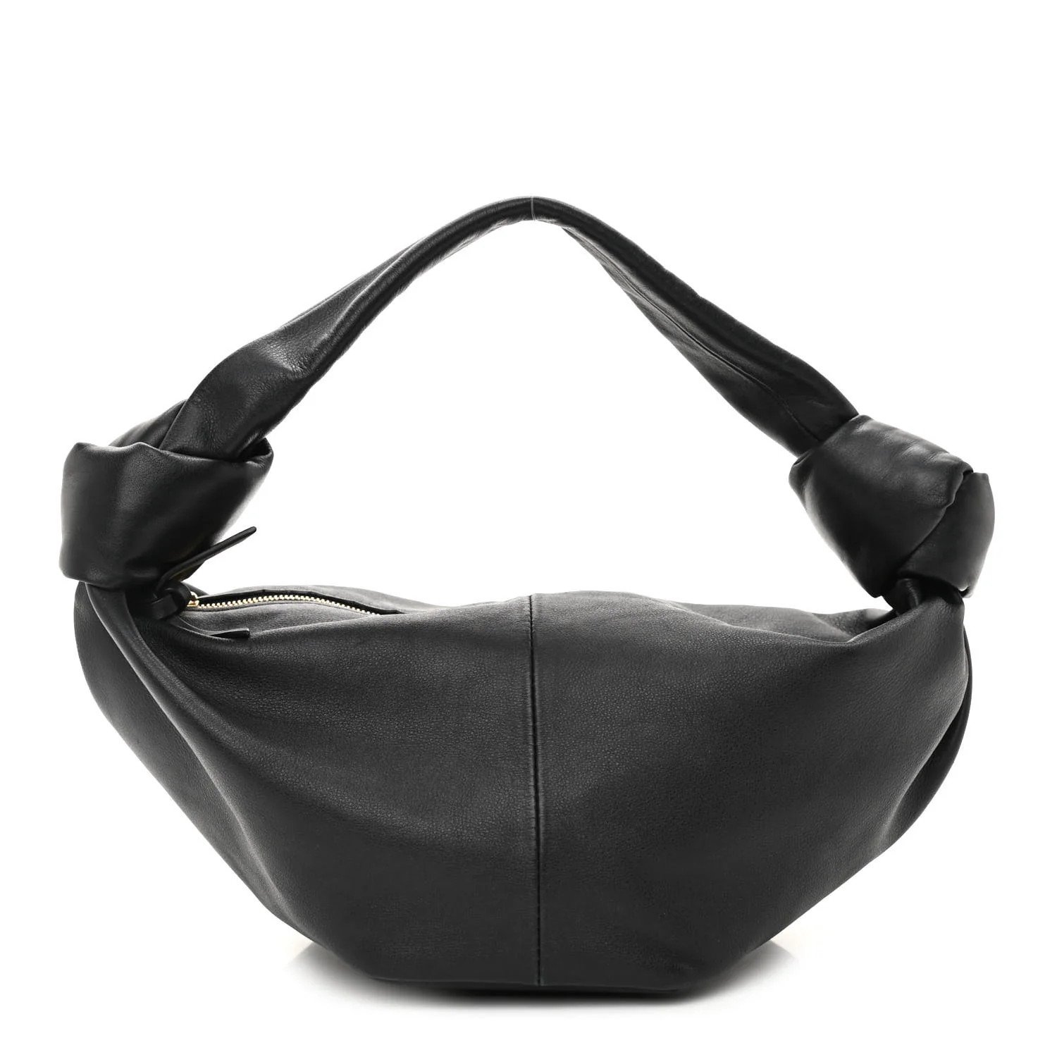 BOTTEGA VENETA Calfskin Mini Double Knot Bag Black | FASHIONPHILE (US)