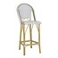 Safavieh Ford Natural Wicker Stackable Wood Stationary Bar Stool Chair(s) with Woven Seat Lowes.c... | Lowe's