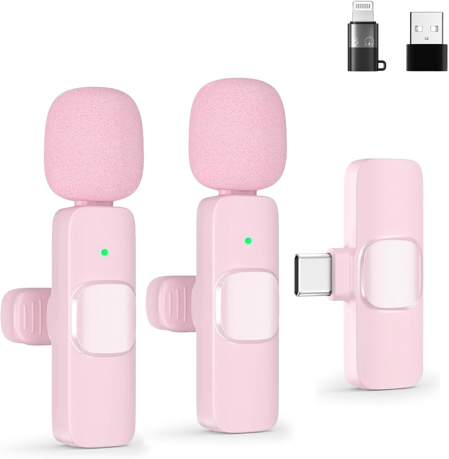 Wireless Lavalier Microphone for Android/iPhone/Computer/Laptop, Wireless Mic for iPhone 13 14 15... | Amazon (US)