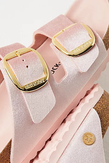 Arizona Big Buckle Velvet Birkenstock Sandals | Free People (Global - UK&FR Excluded)