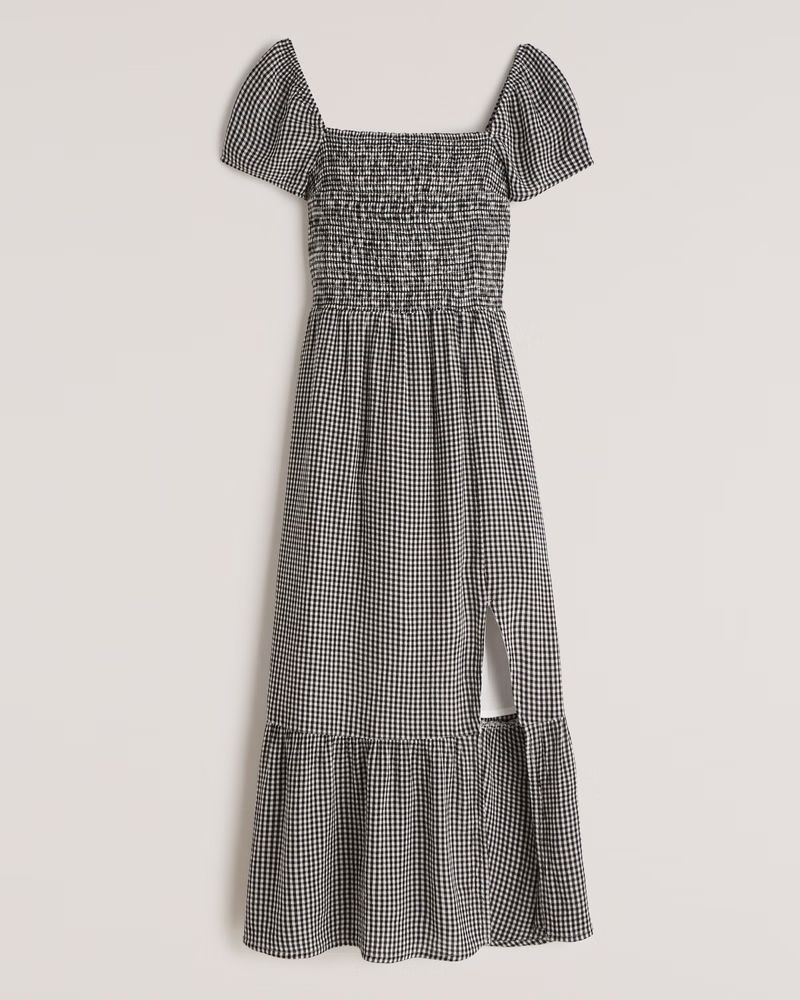 Babydoll Midi Dress | Abercrombie & Fitch (US)