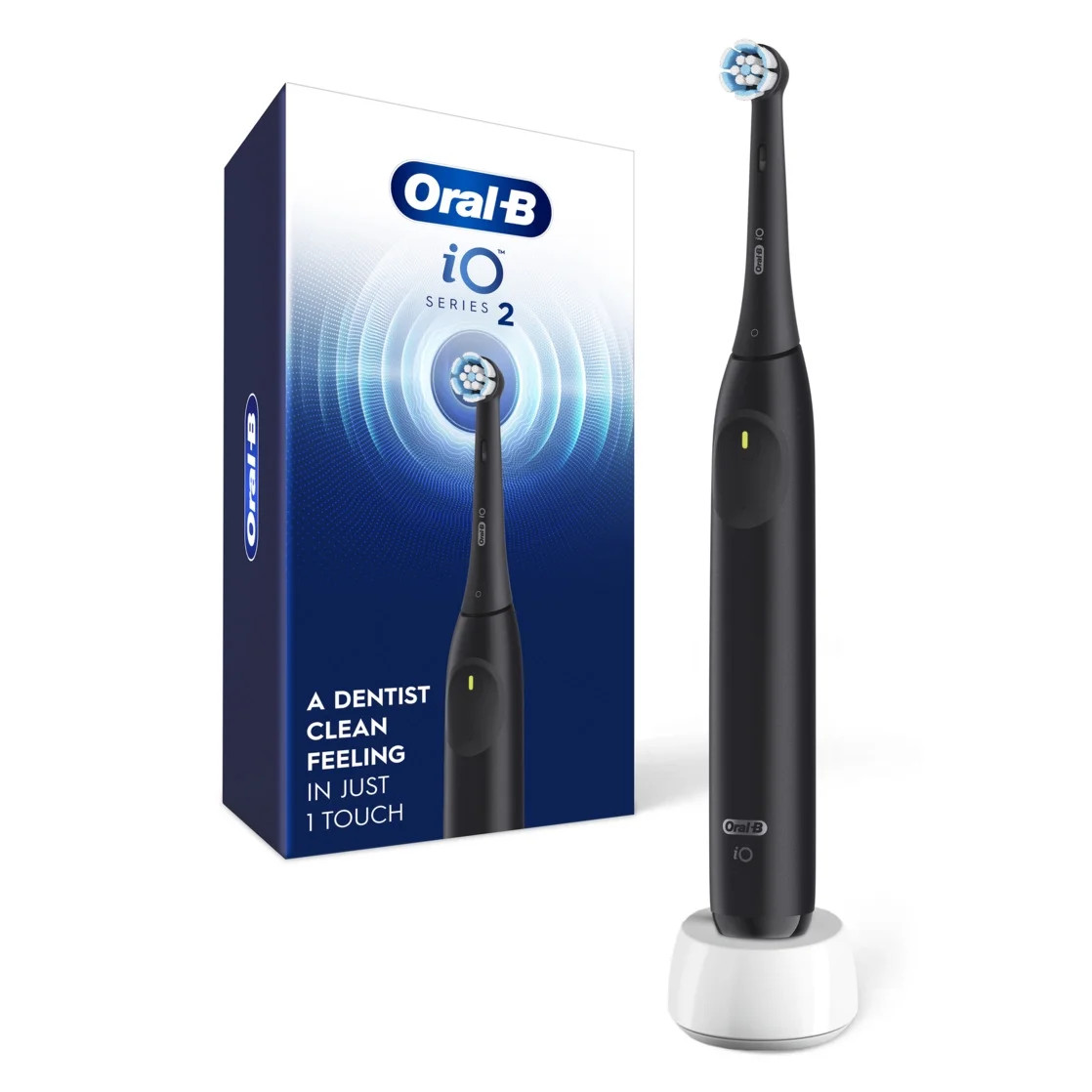 Oral-B iO Series 2 Rechargeable Electric Toothbrush, Night Black with 1 Gentle Care Brush Head fo... | Walmart (US)