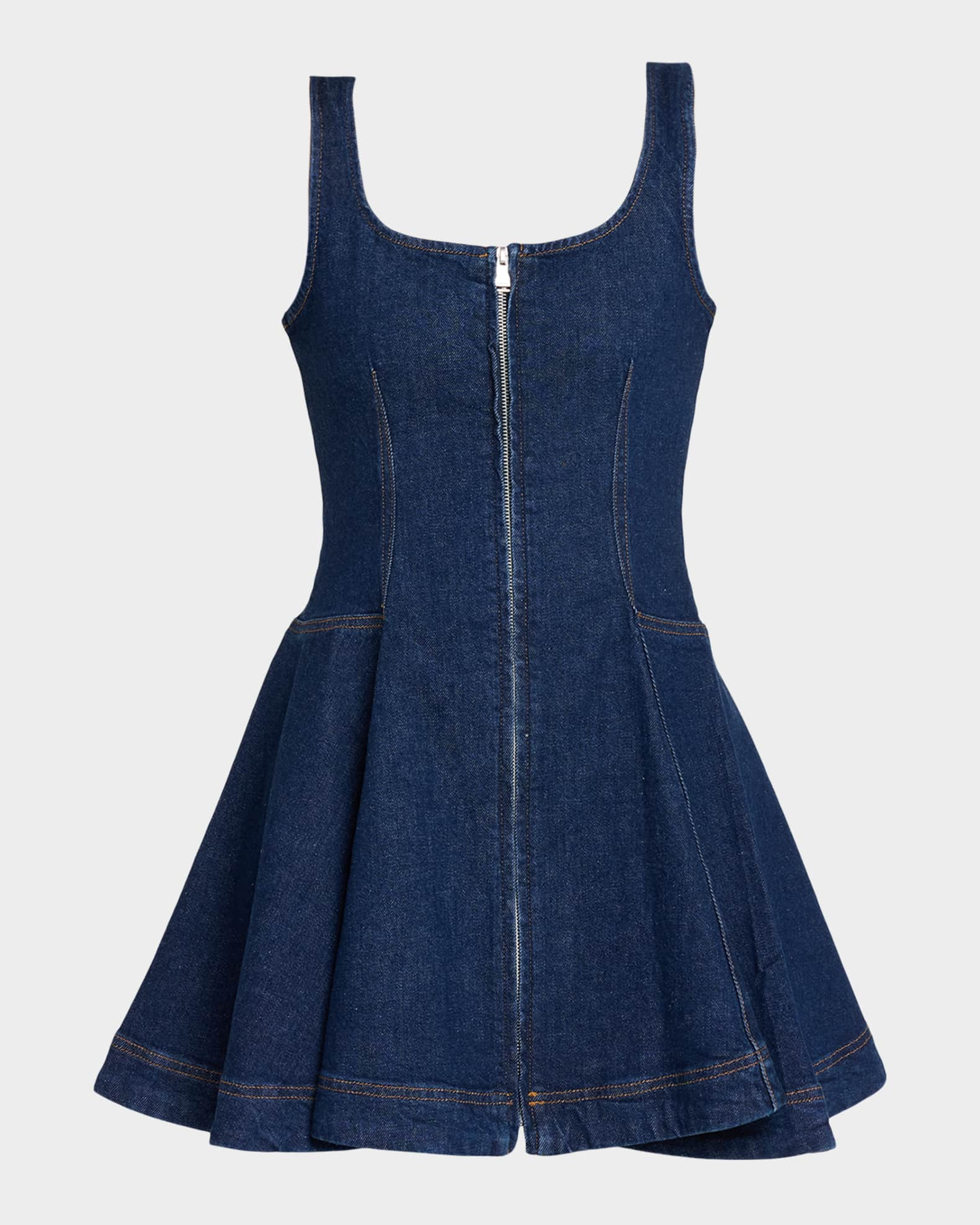 Eleodra Denim Mini Dress | Neiman Marcus