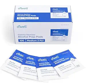 Alcohol Wipes, 100 Count | Medical & Professional Sterile Alcohol Prep Pads | Individually Wrappe... | Amazon (US)