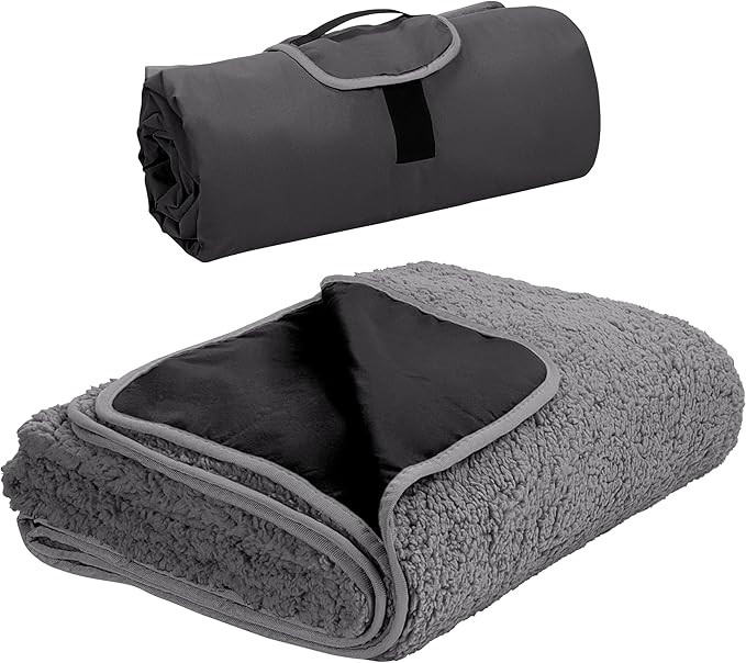 Tirrinia Outdoors Waterproof Camping Blanket,Sherpa Fleece Warm Windproof Soccer Stadium Blanket ... | Amazon (US)
