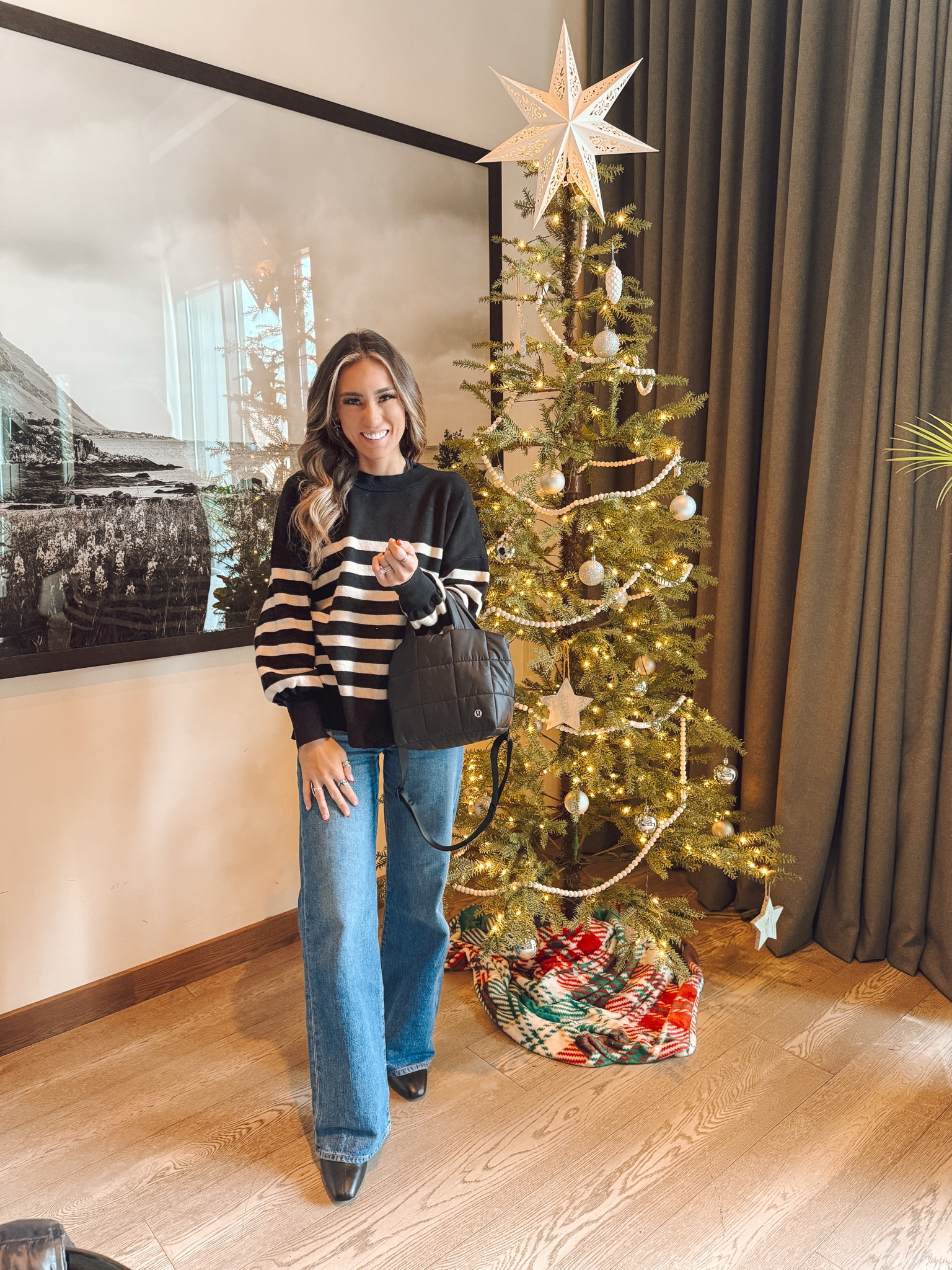 Super quick basic brunch fit that makes me feel put together. 

I absolutely love these LEVI JEANS! They are the new ones that came out and I’m obssessed. They are on a huge sale. So yes you need them! I’m in a 25 and 32 length. And my sweater (m) is again another must for a Quick Look. I got these boots off Amazon as well super comfortable-they are the below knee boot with a squared toe. But for Wisconsin weather that added winter warmth on my legs is welcomed. In a size 8.  


#LTKFamily #LTKFindsUnder50 #LTKSaleAlert