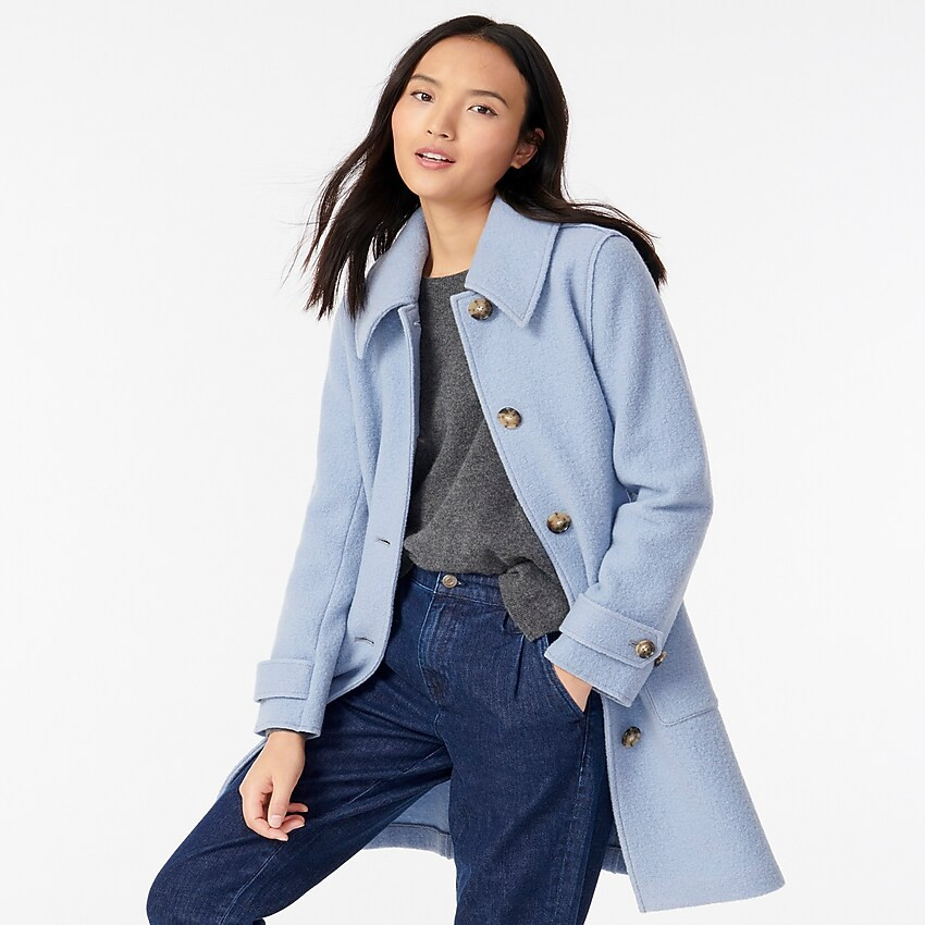 Lady coat in Italian boiled wool | J. Crew US