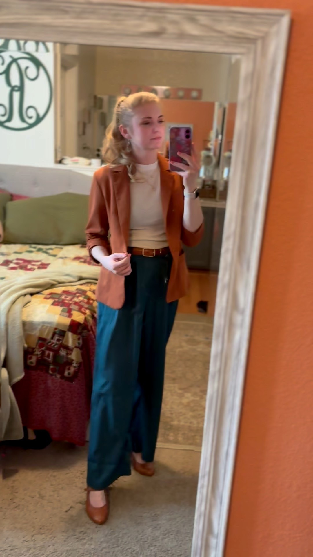 Blazer is true to size and a fitted style 
Pleated trousers are tts but roomy. Elastic waist is so nice!! Has functional pockets 


#LTKootd #LTKdayinmylife #LTKWorkwear