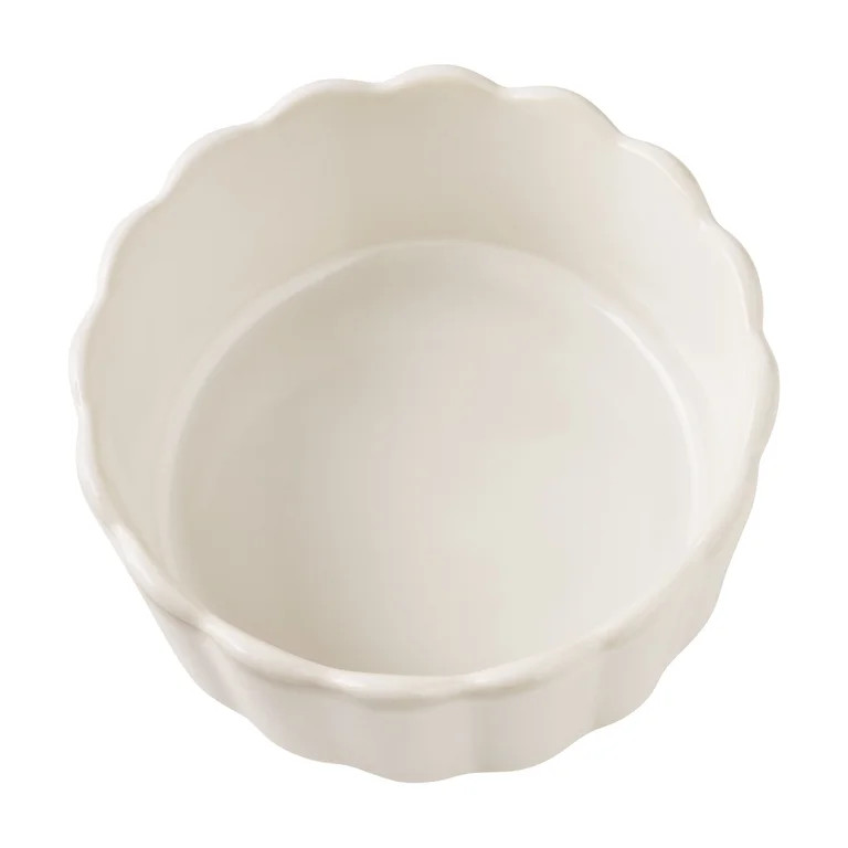 The Pioneer Woman Colette 7-Piece Stoneware Bowls with Lids & Tray, Cream | Walmart (US)