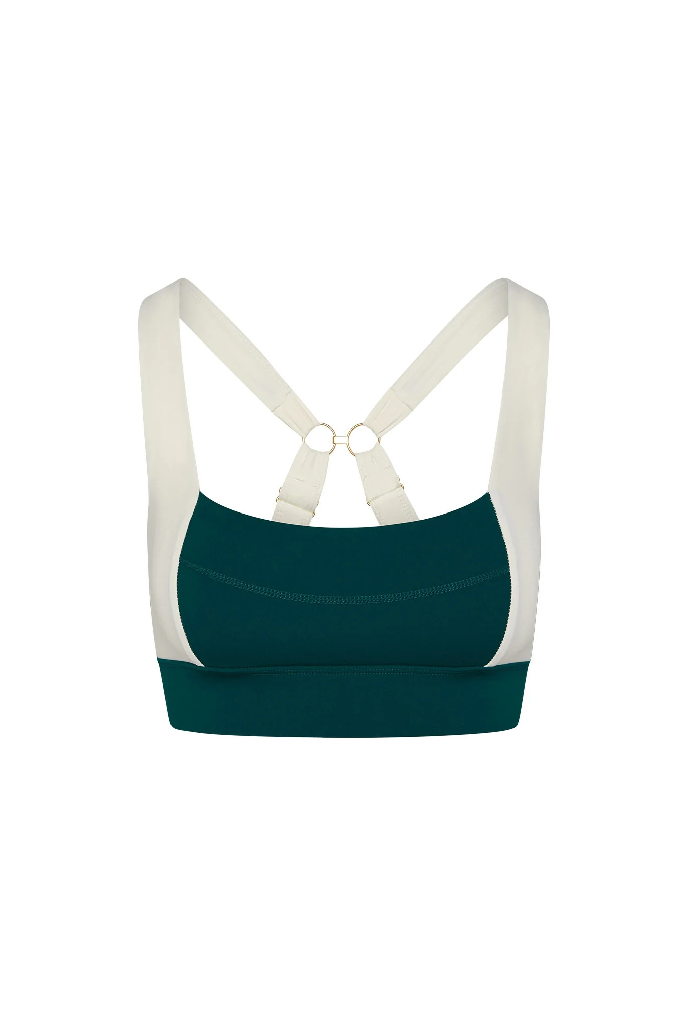 Arches “The Tash Bra” - Evergreen/Ivory | Monday Swimwear