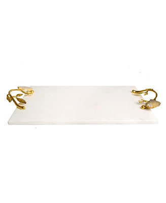 16.25" Marble Challah Tray with Agate Stone Handles | Macys (US)