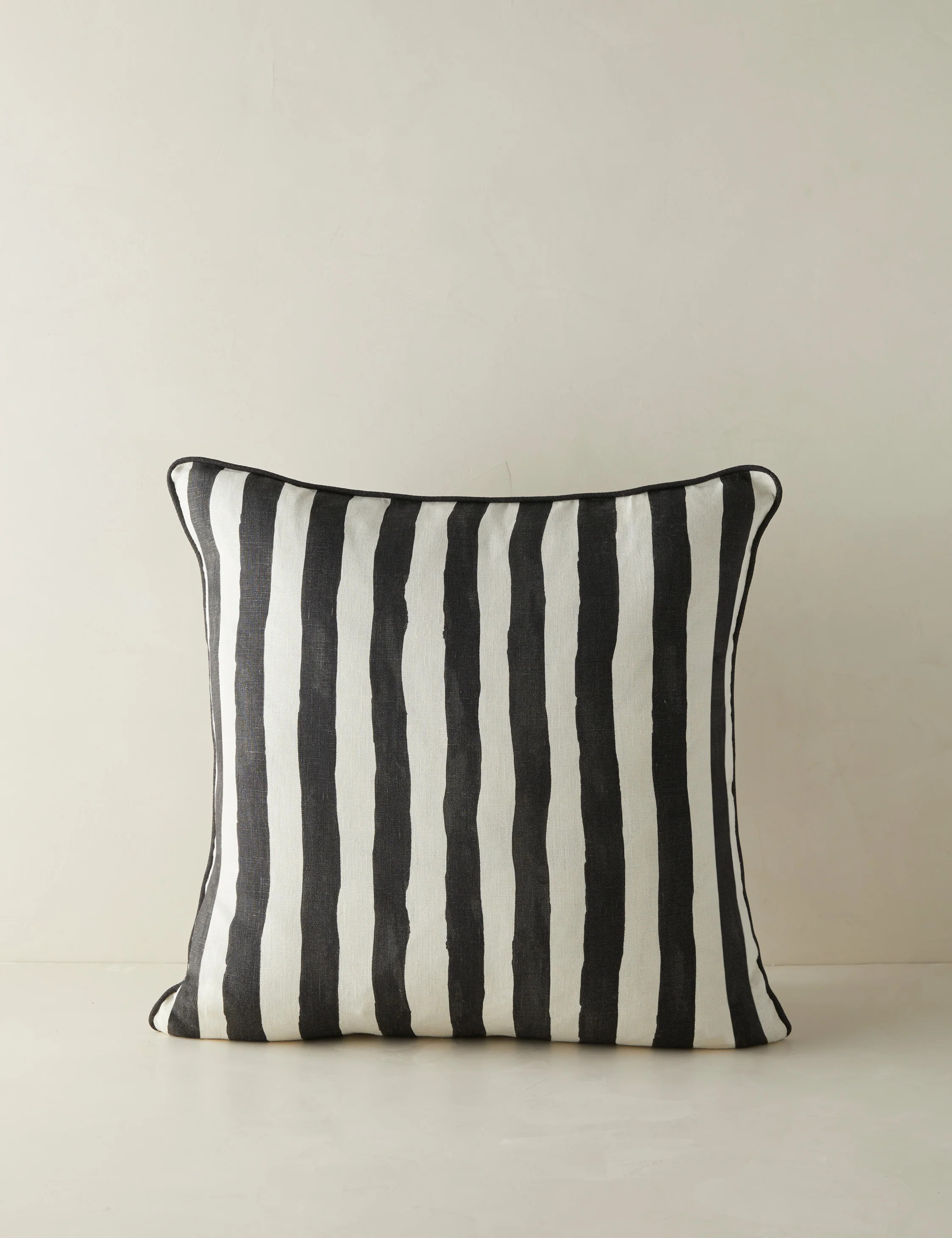 Painterly Stripe Linen Pillow by Sarah Sherman Samuel | Lulu and Georgia 
