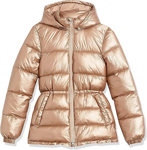 Amazon Essentials Women's Heavyweight Quilted Hooded Puffer Winter Jacket with Adjustable Waist | Amazon (US)