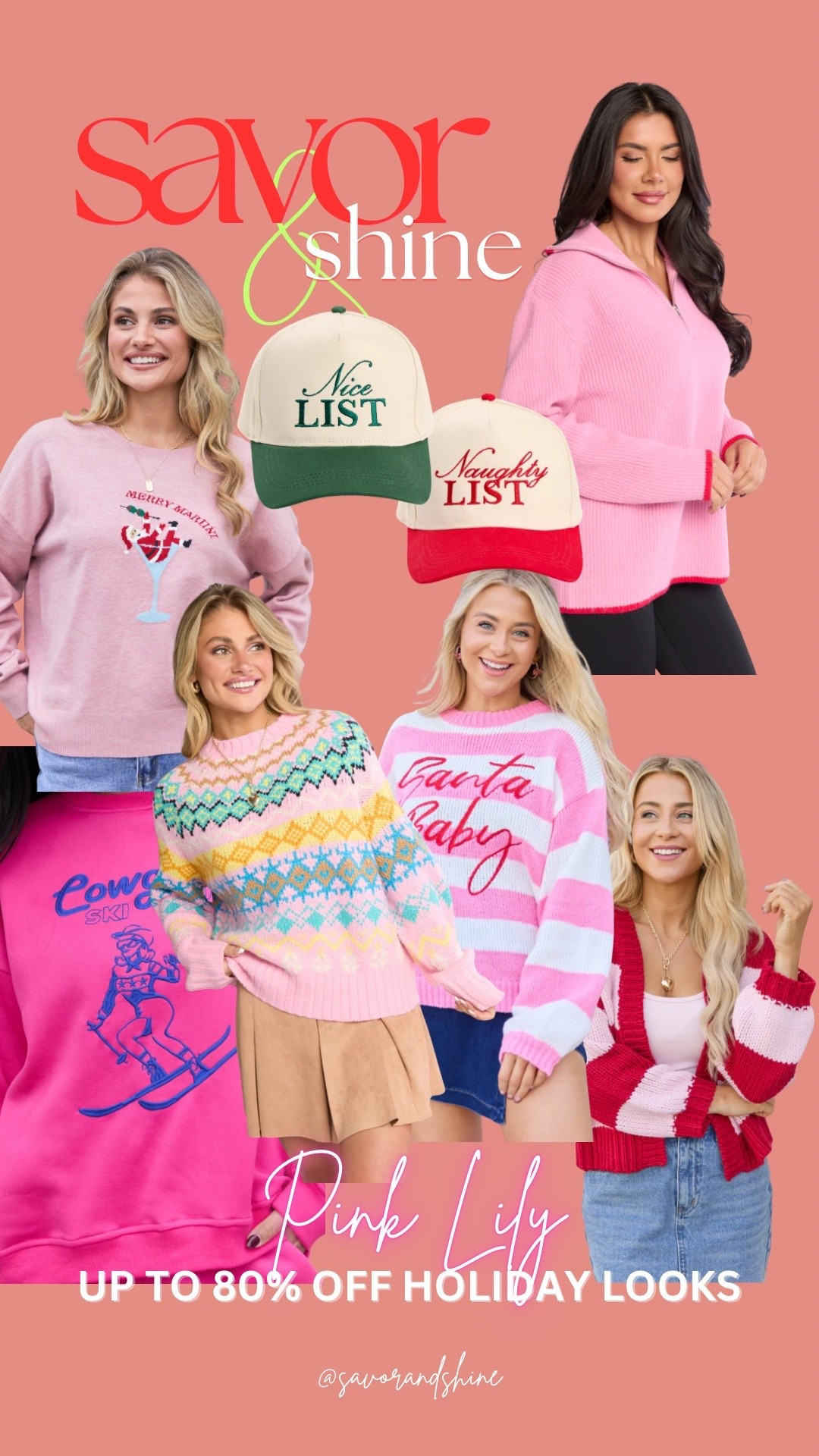 Today only,  and it is a good one! Pink Lily just marked casual holiday looks up to 80 percent off, and I found the cutest pieces for parties, school events, and comfy at-home days. If you need a little refresh before the holiday rush, this is the moment. 

These prices rarely happen, so grab your favorites while they are still in stock. Everything is linked below! 🩷�Christ

#LTKSeasonal #LTKmomlife #LTKHoliday