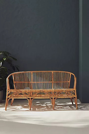 Pari Rattan Bench | Anthropologie (US)