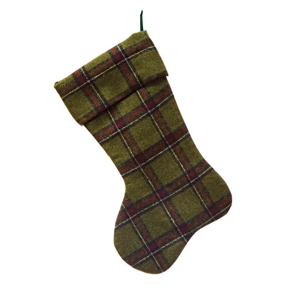 Fabric Plaid Stocking | Wayfair North America