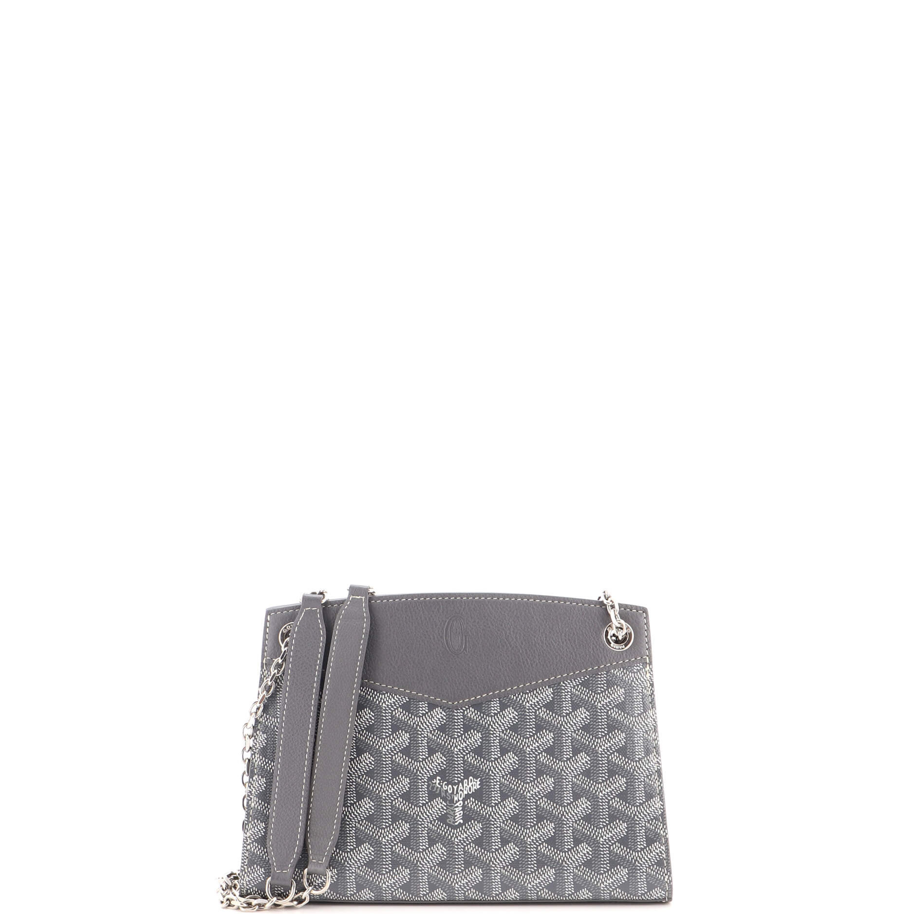 Structured Rouette Chain Shoulder Bag Coated Canvas Mini | Shop Simon