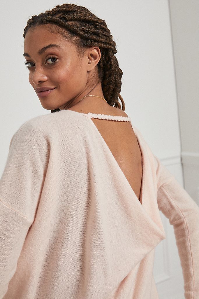 Reese Low-Back Cashmere Tunic Sweater | Anthropologie (US)