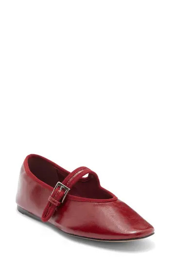 Steve Madden Judee Square Toe Mary Jane in Red Patent at Nordstrom Rack, Size 6 | Nordstrom Rack