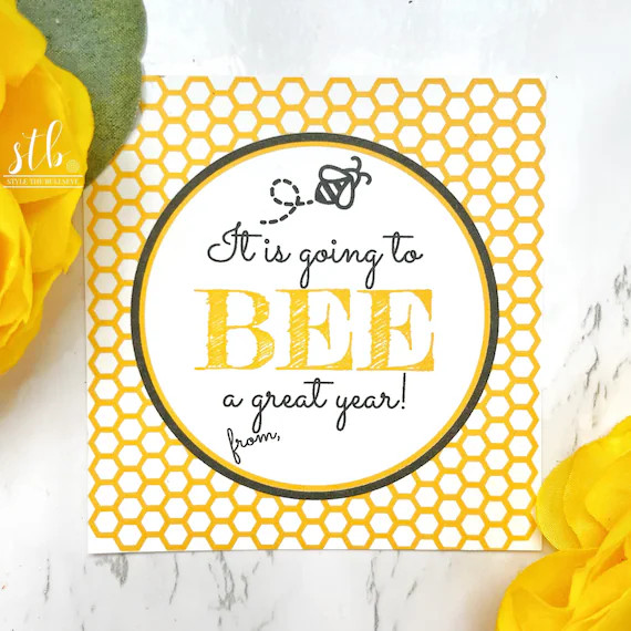 It is Going to BEE a Great Year Gift Tag Printable and Cut - Etsy | Etsy (US)