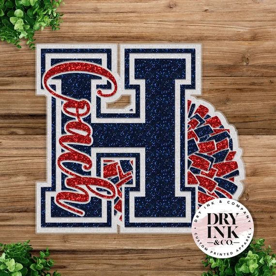 Personalized Glitter Decal With Large Letter and Script Name | Etsy | Etsy (US)